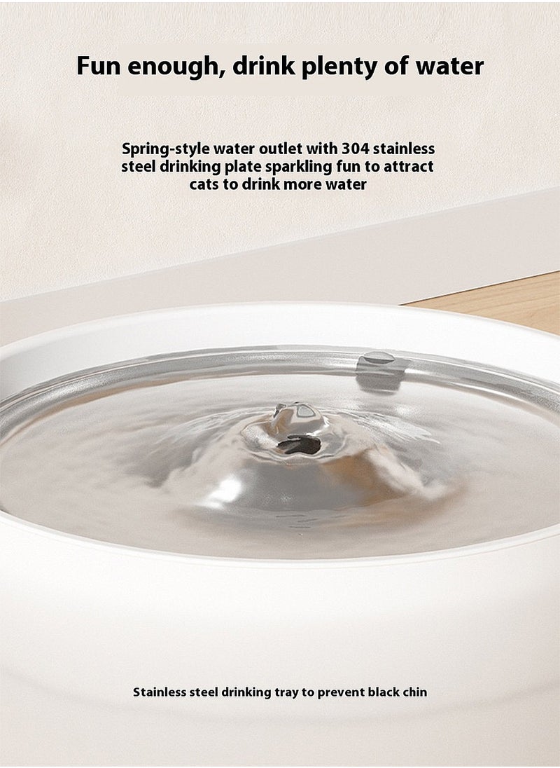 Kidle 3L Automatic Stainless Steel Cat Water Fountain Pet Water Dispenser Automatic Circulating Cat Water Feeder  - Image 3