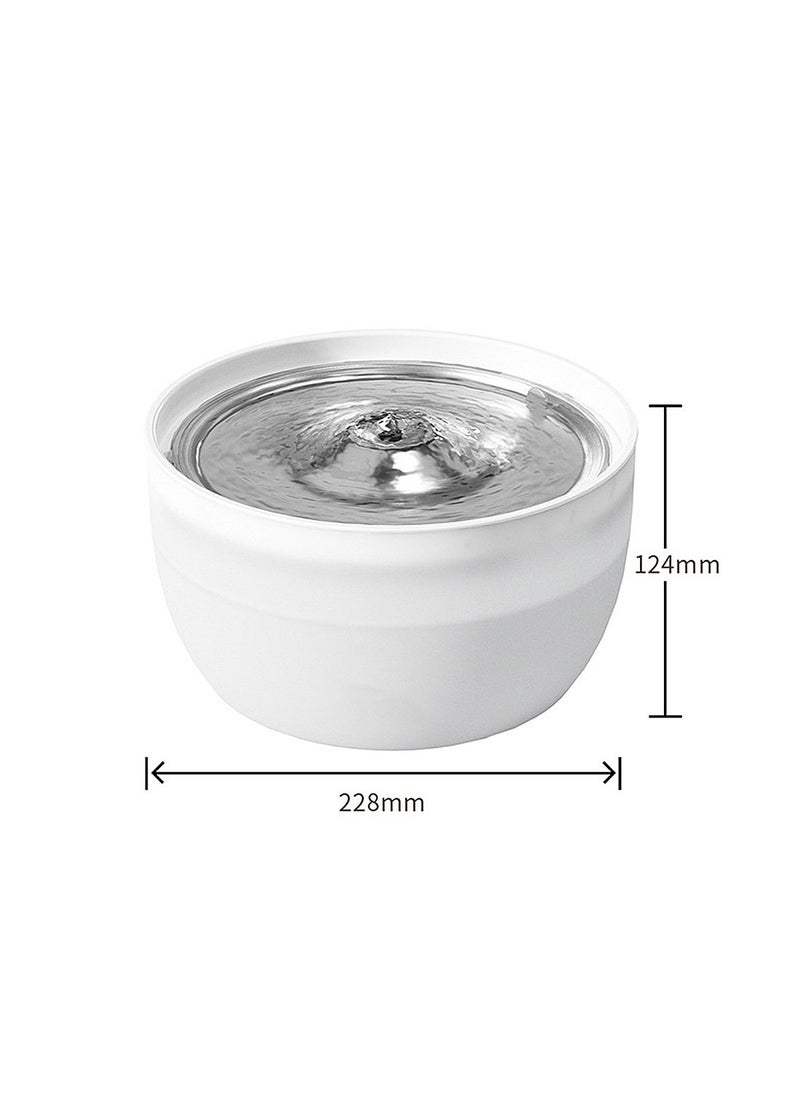 Kidle 3L Automatic Stainless Steel Cat Water Fountain Pet Water Dispenser Automatic Circulating Cat Water Feeder  - Image 4