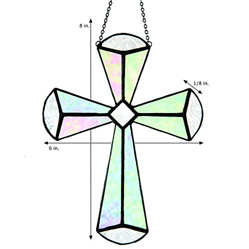 J Devlin Glass Art J Devlin Sun Catcher - Stained Glass Window Ornament for Baptism, Confirmation, First Communion - 180 - Image 3