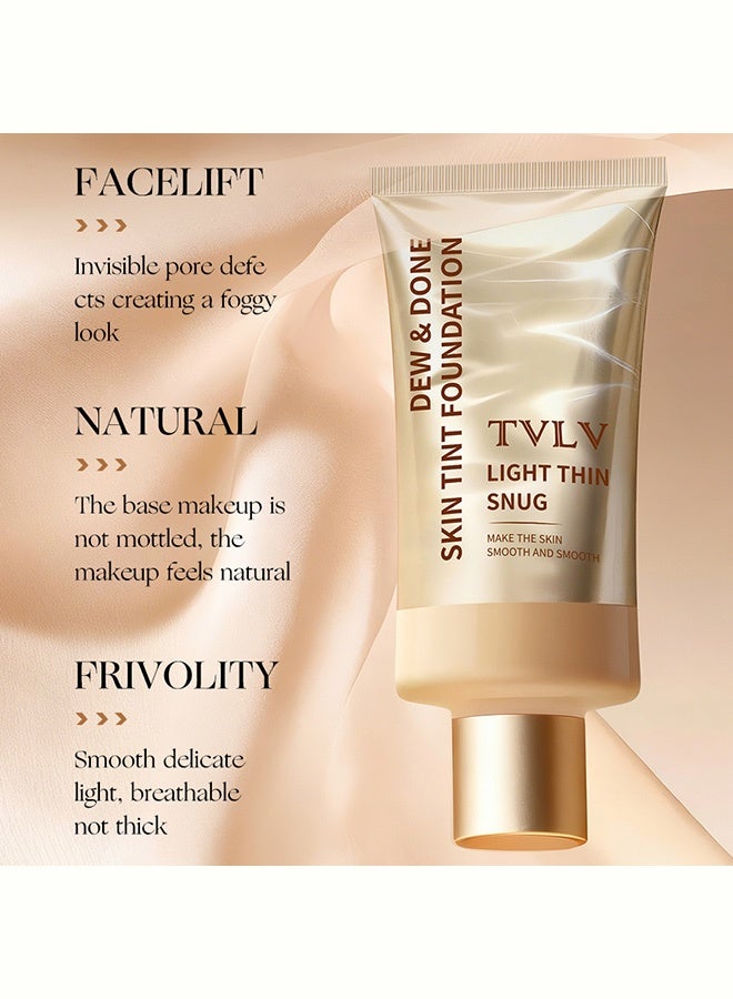 TVLV Colorful Moisturizing Foundation Liquid - Lightweight, Smooth, Natural Blurring, Long-lasting and Waterproof Foundation Liquid 02# - Image 3