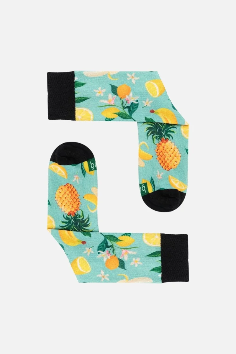 Aytuğ Unisex Cotton Jasmine Patterned Fun Socks - A-Dfs-Ys