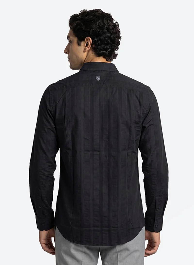 بيفرلي هيلز بولو كلوب Beverly Hills Polo Club Mens BP M3609-HR Long Sleeve Shirt, Navy Blue