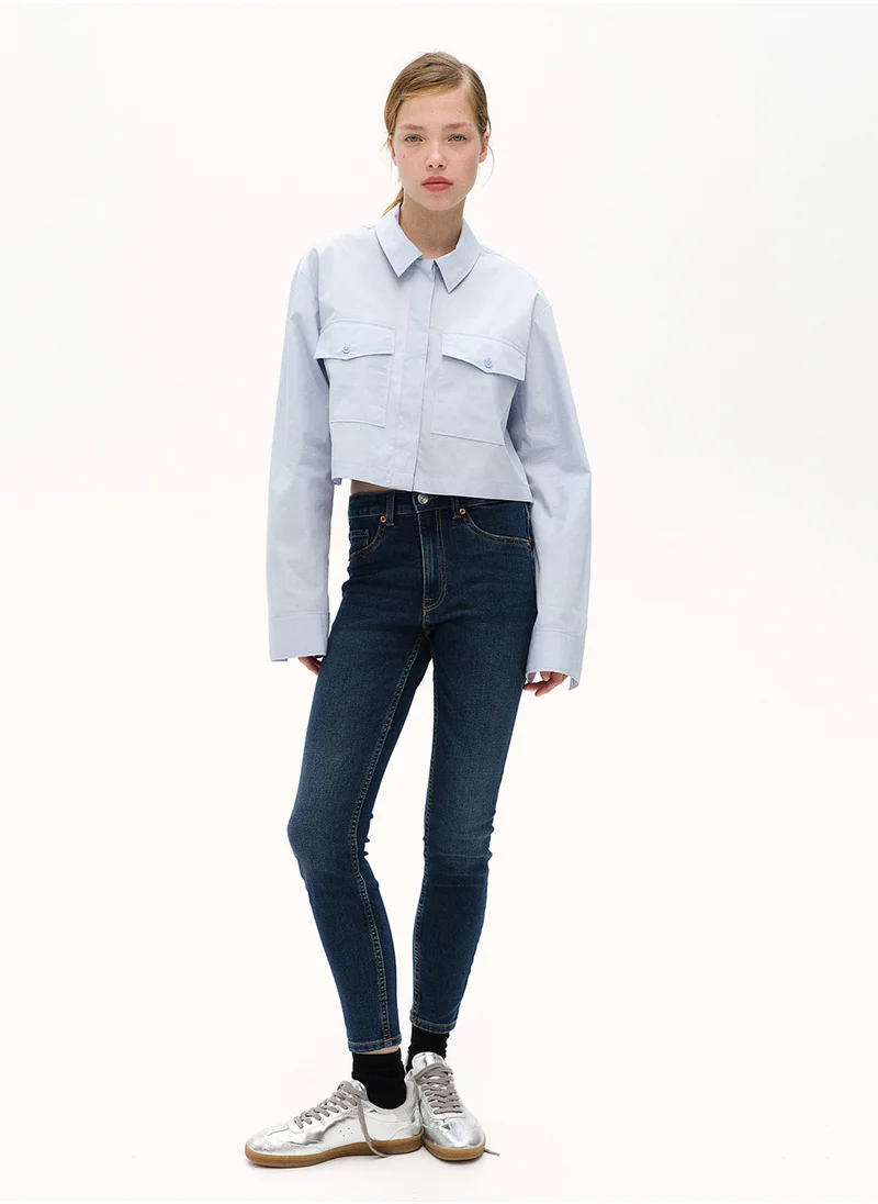 اتش اند ام Cropped Cargo Shirt