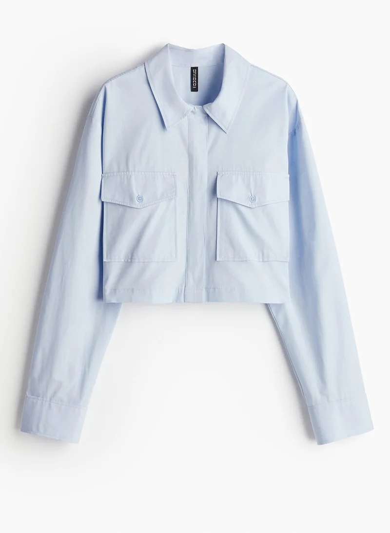اتش اند ام Cropped Cargo Shirt
