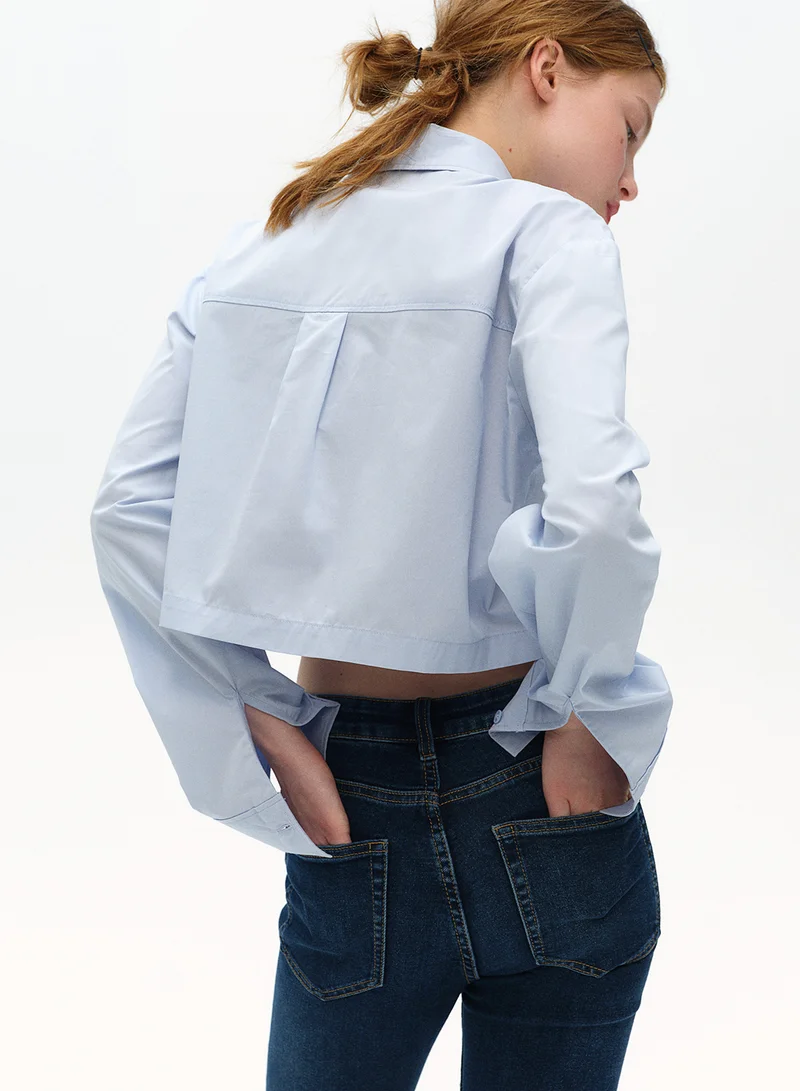 اتش اند ام Cropped Cargo Shirt