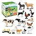 Toymany 14PCS 0625 Tiny Farm Animal Figures Toy Detailed Texture Farm Figurines Cake Topper Easter Eggs Birthday Gift School Project for Kids Children Toddlers - Image 3