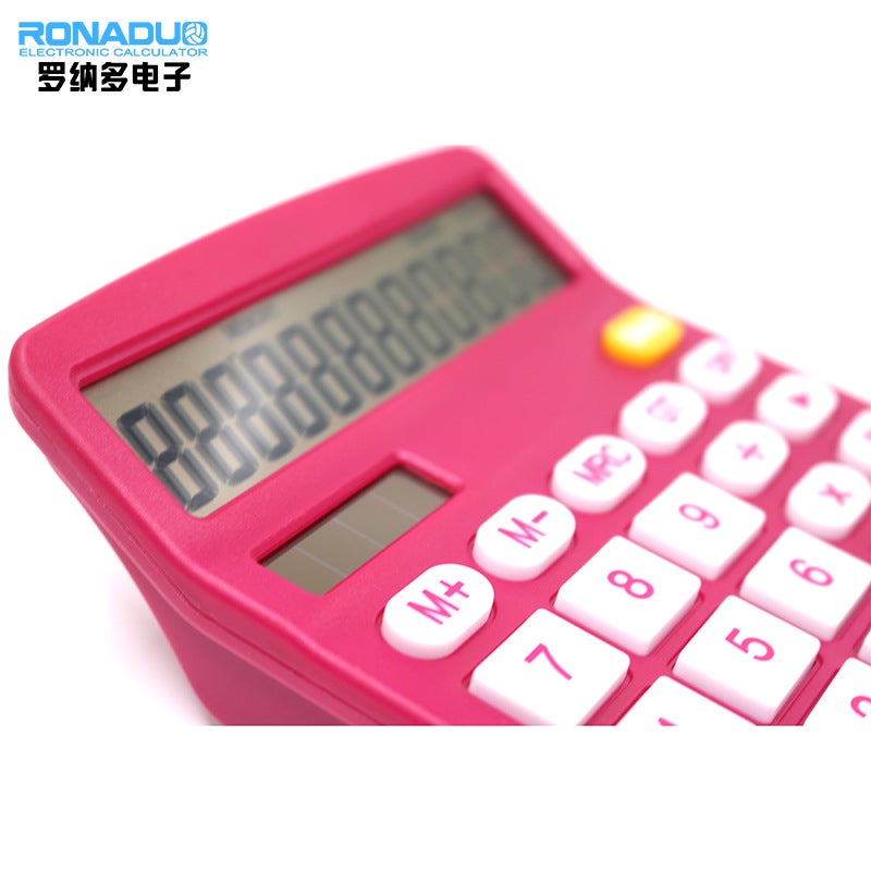 12 Color Calculator Solar Calculator Office M28 Computer Gift Logo - Image 3