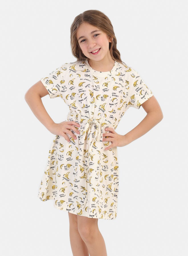 Carina Girly Bananas Print Nightgown - Image 1