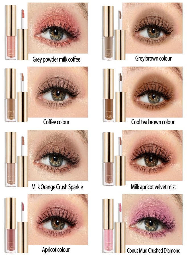 Boobeen Liquid Matte Eyeshadow, Long Lasting Waterproof Liquid Eye Shadow, Velvet Matte Cream Eyeshadow, Neutral Nude Eye Shadow Makeup - Image 5