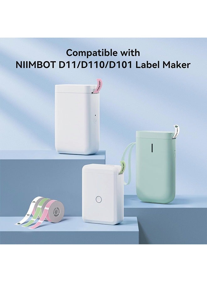 NIIMBOT NIIMBOT Label Maker Tape for D11/D110/D101 Label Maker, 15 x 50 mm (0.59'' x 1.97'')-130 Tapes/Roll, Thermal Label Tape for Home Office Labeling Tape Replacement, 3Rolls-15 x 50 mm White  - Image 5