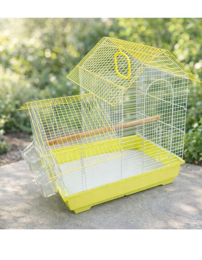 Petto Bird Cage for Small Birds | Durable Metal Cage with Tray | 35 × 28 × 45 cm - Image 2