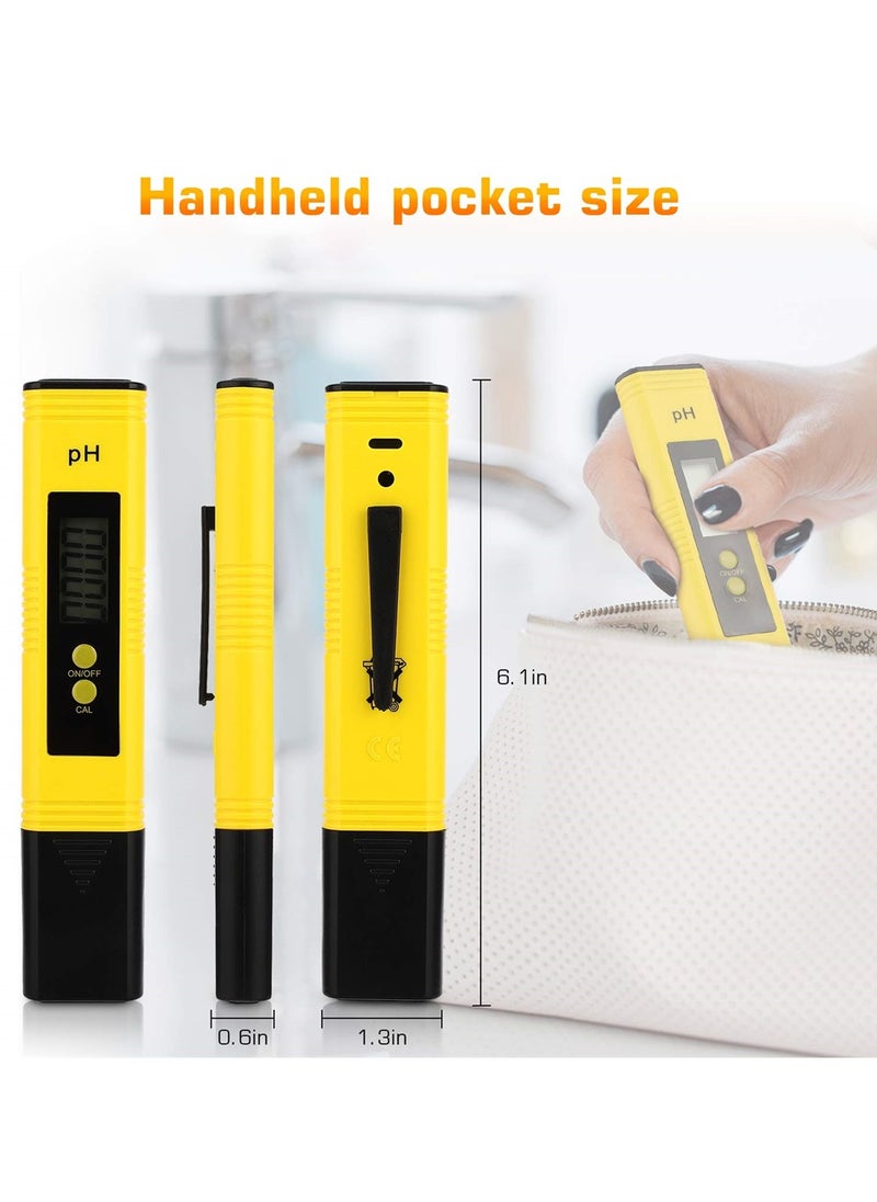 2 PCS TDS & pH Meter Set, Digital Water Quality Tester for Accurate pH and TDS Measurements, Ideal for Water Purity Testing