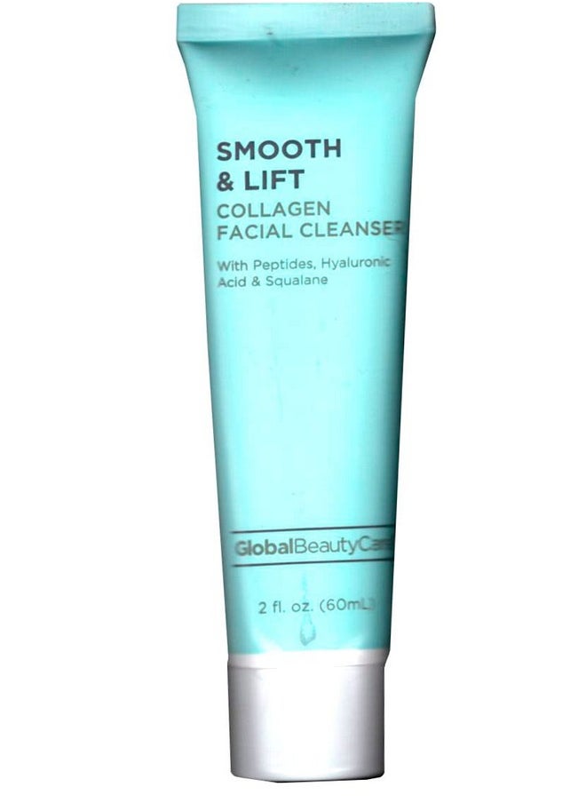 Global Beauty Care - Smooth & Lift Collagen Facial Cleanser With Peptides Hyaluronic Acid & Squalane 2Fl.Oz 60Ml - Image 1