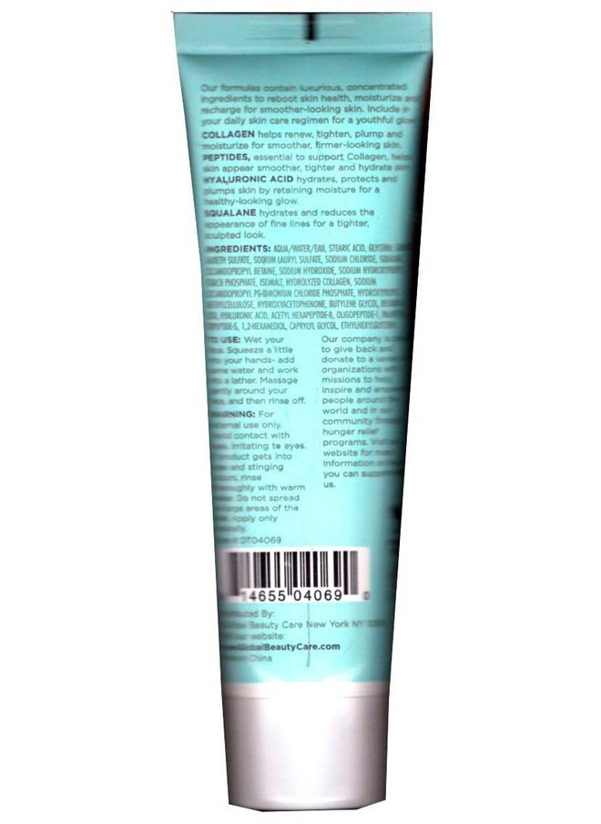 Global Beauty Care - Smooth & Lift Collagen Facial Cleanser With Peptides Hyaluronic Acid & Squalane 2Fl.Oz 60Ml - Image 1