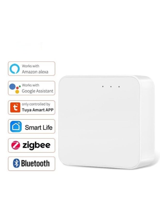 ارواق بوابة Tuya Zigbee الذكية متعددة الأنماط – تدعم WiFi وBluetooth، متوافقة مع 128 جهاز، تعمل مع وGoogle Home، تطبيق Smart Life - Image 1