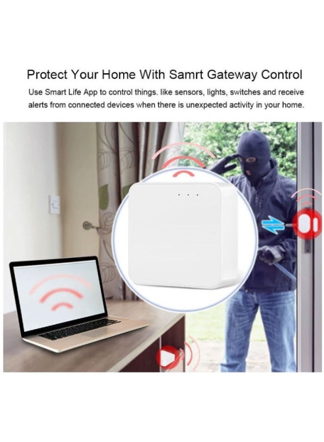 ارواق بوابة Tuya Zigbee الذكية متعددة الأنماط – تدعم WiFi وBluetooth، متوافقة مع 128 جهاز، تعمل مع وGoogle Home، تطبيق Smart Life - Image 5