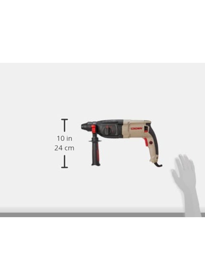Crown rotary hammer sds plus 26mm 800w (ct18182 bmc) - Image 4