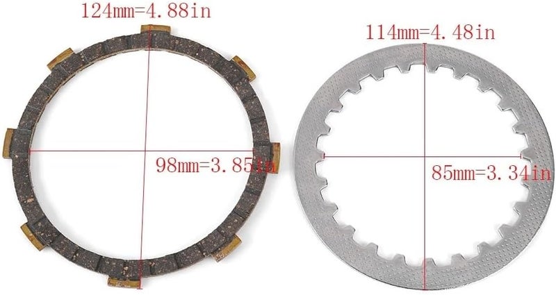 Clutch Friction Disc Plate Kit For YMH DT50R DT50 RD50 RX50 RX50K RX50L YSR50 YB50 MR50 QA50 QB50 DT50M DT50MX RD50M RD50MX - Image 2