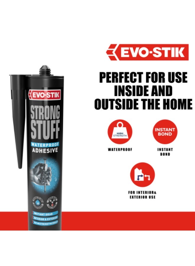EVO-STIK Strong Stuff Waterproof Adhesive Superior Strength Instant Grab Interior & Exterior 290 ML - Image 5