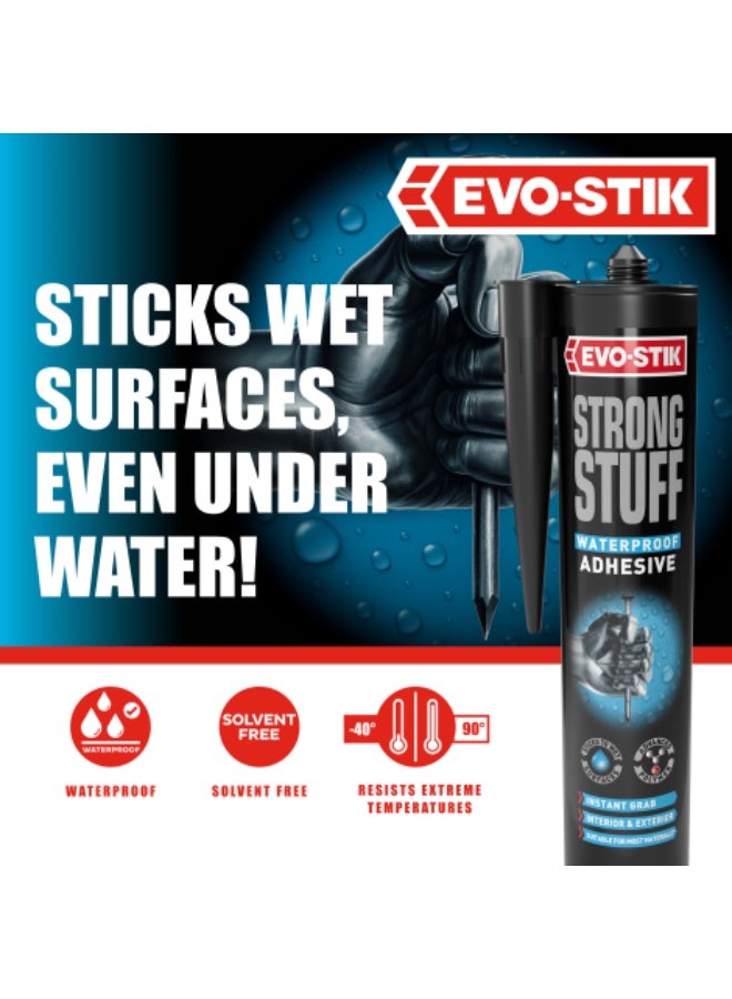 EVO-STIK Strong Stuff Waterproof Adhesive Superior Strength Instant Grab Interior & Exterior 290 ML - Image 4