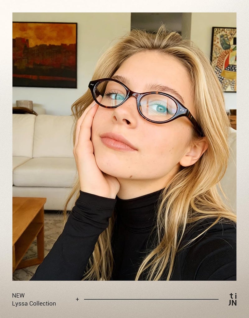 TIJN Trendy budget practical design Blue Light Blocking Glasses Women Men Retro Cat Eye Square Oval Anti Glare Screen Computer Gaming Daily Eyeglasses TR90, 06. Lyssa - Whiskey Tortoise, 49-20-148 mm Local & cross border ship compatible - Image 2