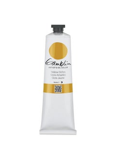 GAMBLIN Artist Oil Color Yellow Ochre 150 Ml Tube 