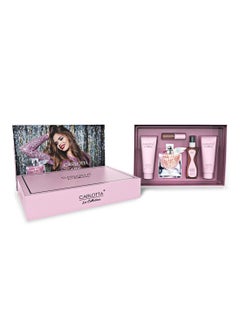 Carlotta Life is good (Orange) 5pcs Set 75ml Perfume + 110ml Shower Gel + 110ml Body Lotion + 10ml Perfume + 100ml Body Spray 