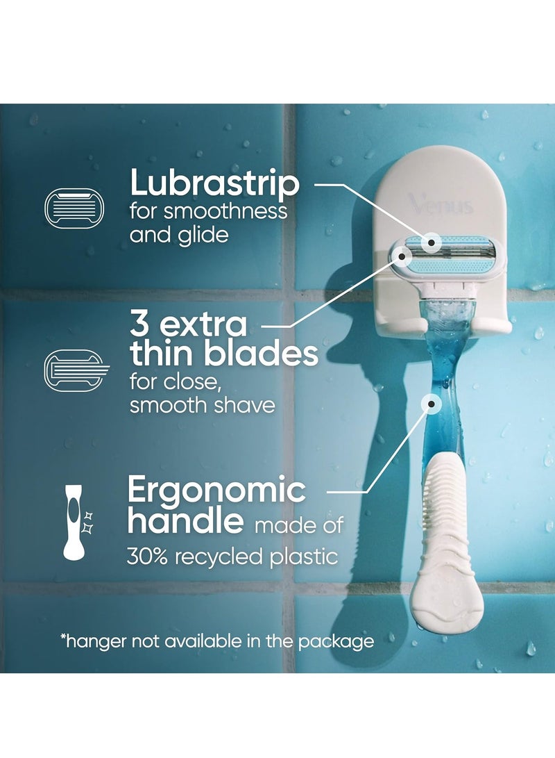 Gillette Venus Smooth Womens Razor, Includes 1 Handle, 2 Razor Blade Refills - Image 3