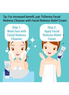 TriDerma TriDerma Facial Redness Relief Gentle Face Cream (3.3 Ounces)  - Image 5
