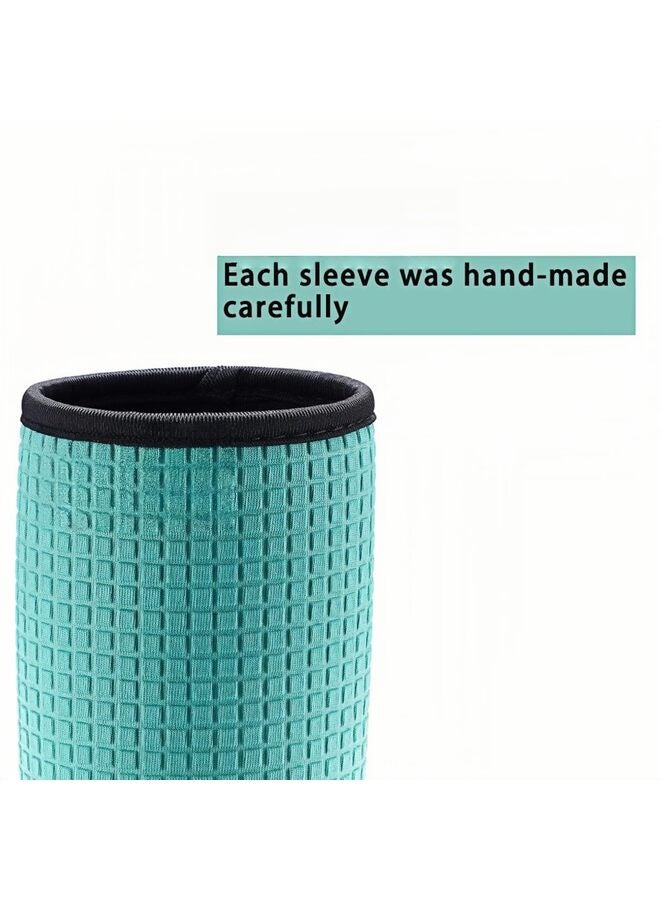 12oz Standard Can Sleeves Insulators Sleeves 12OZ Beer Bottle Coolers Holder Non-slip Neoprene Can Coolers 4PC (Orange/Blue/Grey/Pink) - Image 2