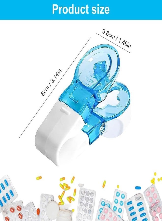 2026 New Portable Pill Taker Remover, Pill Remover, Blister Pack Opener Popper Assistance No Contact Easy to Take Out Portable Travel Tablet Dispenser Pills Extractor Tool Medication Aids (2PCS) - Image 2