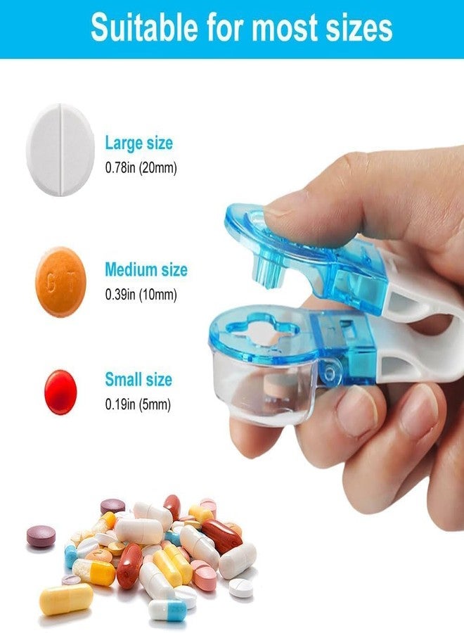 2026 New Portable Pill Taker Remover, Pill Remover, Blister Pack Opener Popper Assistance No Contact Easy to Take Out Portable Travel Tablet Dispenser Pills Extractor Tool Medication Aids (2PCS) - Image 4