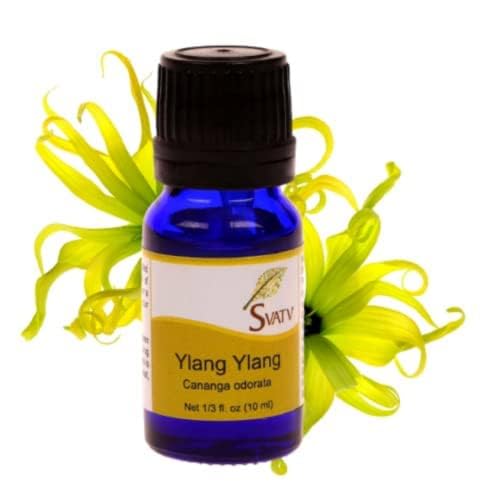 SVATV Ylang Ylang Essential Oil Therapeutic Grade Aromatherapy Oils Fragrance Oil for Diffuser Yoga Massage & DIY Personal Care 10 ml - Image 2