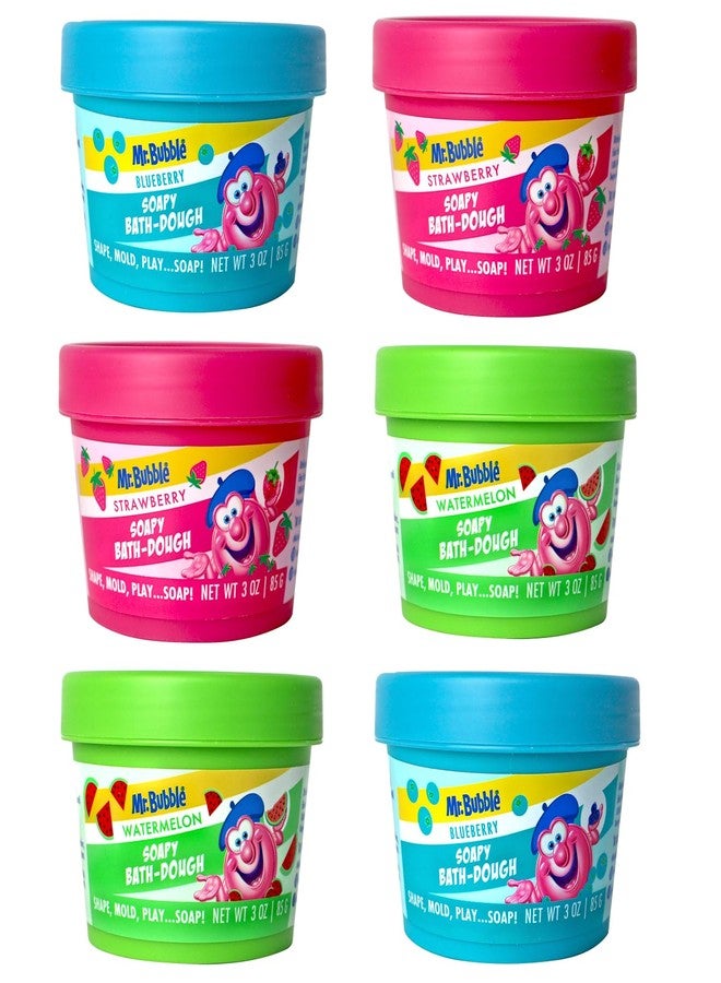 مستر. بابل معجون استحمام مستر بابل الصابوني، ثلاثة ألوان وروائح متنوعة، عبوة من 6 قطع - Image 1