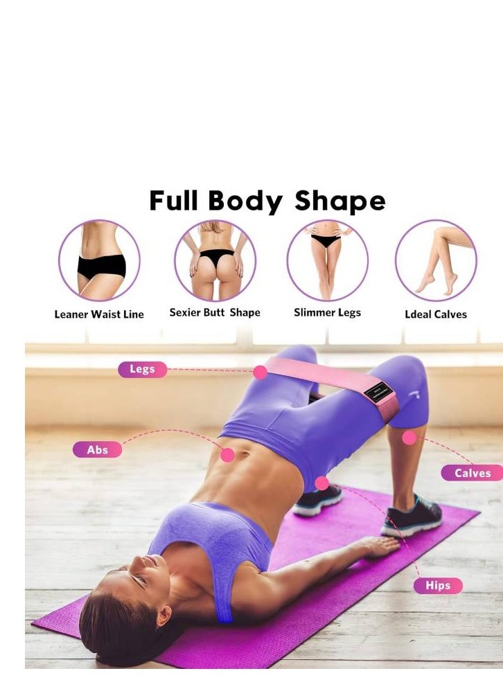 ELESOL Resistance Bands, Exercise Workout Bands for Women and Men, 3 Set of Stretch Bands for Booty Legs for Yoga Starter, Pilates Flexbands 60-150lb  - Image 3