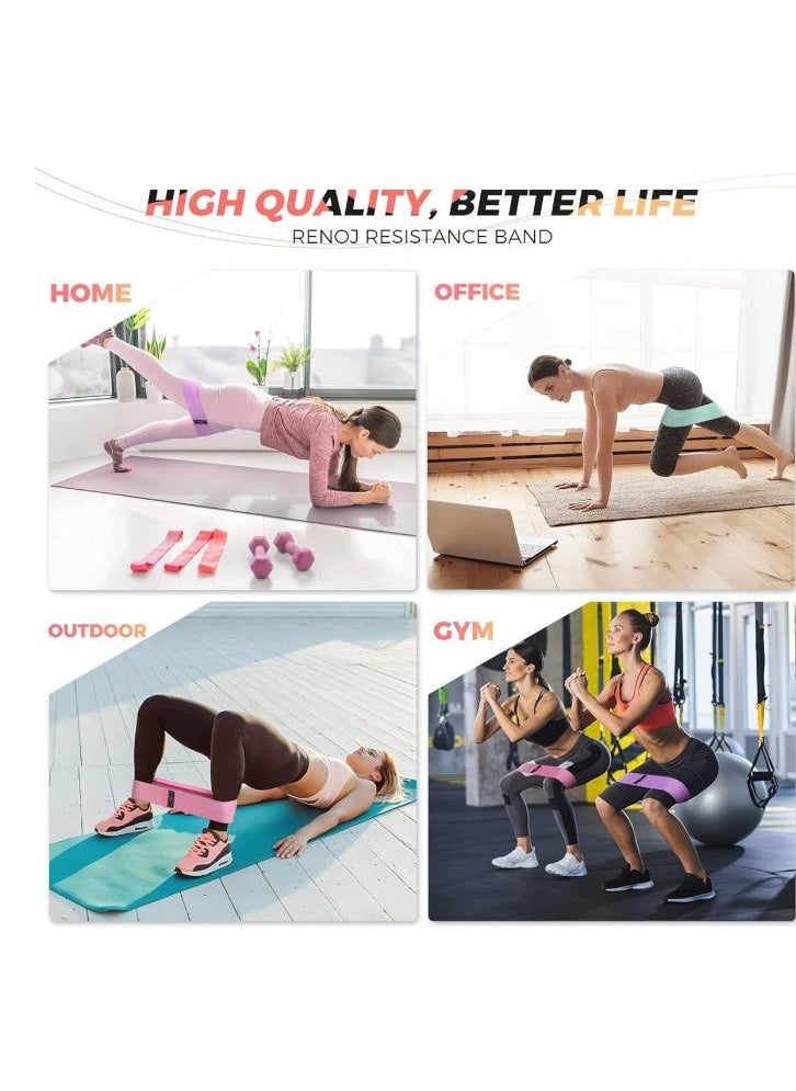 ELESOL Resistance Bands, Exercise Workout Bands for Women and Men, 3 Set of Stretch Bands for Booty Legs for Yoga Starter, Pilates Flexbands 60-150lb  - Image 5