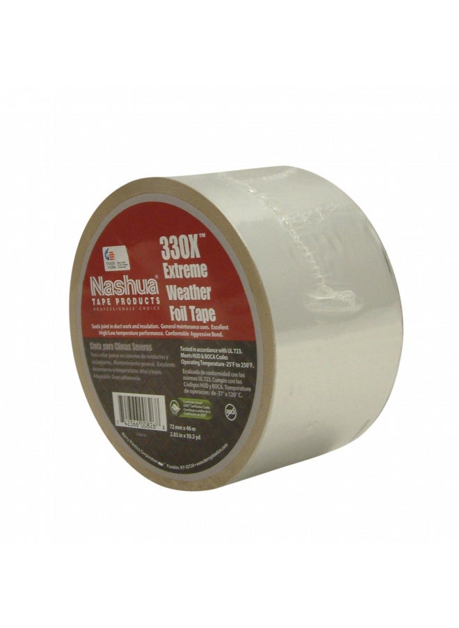 Nashua Nashua- Extreme Weather HVAC Foil Tape, 3.5 mil Thick, 46m Length, 72 mm Width  - Image 1