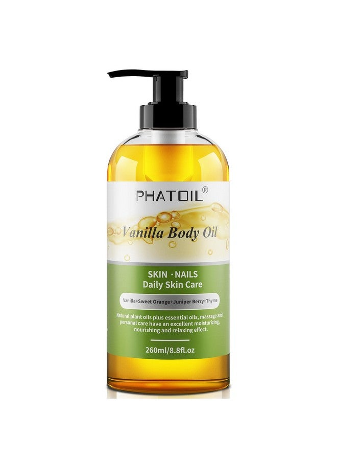 PHATOIL PHATOIL Vanilla Body Oil 260ML, Premium Body Oil for Moisturizing Skin, Long-Lasting Fragrance Vanilla Body Oil Massage Oil for All Skin Types - 8.8 FL.OZ - Image 1