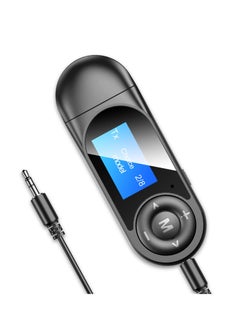 Excefore Bluetooth Transmitter Receiver with LCD Screen, USB Bluetooth 5.0 Audio Transmitter with 3.5mm Jack, Mini Portable Bluetooth Adapter, Low Latency, for TV, Stereo, Car, Headphones, Speakers, PC  - Image 1