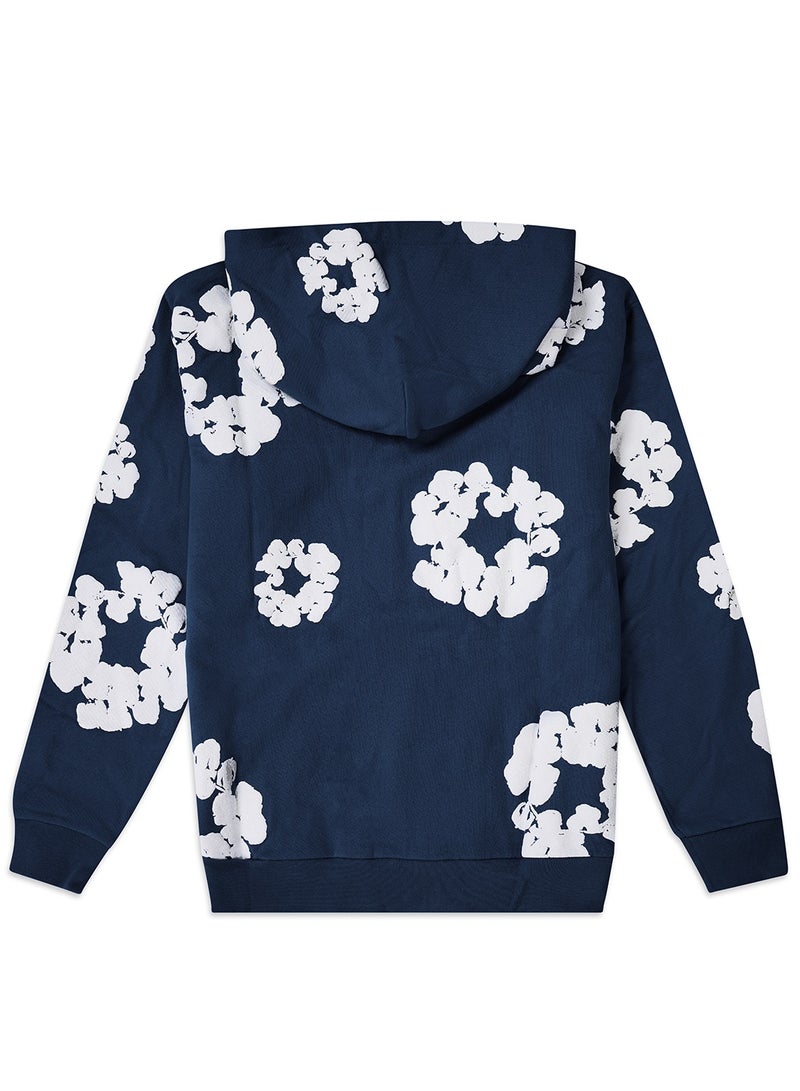 Denim Tears "      The Cotton Wreath Sweatshirts Navy     " - Image 2