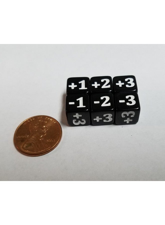 quEmpire Gaming 10x Black Micro CCG Stats Modifier Dice for Games Like Magic: The Gathering (10mm) - Image 3