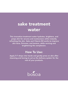 boscia Sake Treatment Water Vegan Crueltyfree Natural And Clean Skincare Vitamin B3 & Rice Ferment Facial Serum For Hydration Clear 1.69 Fl Oz  - Image 2