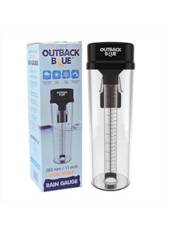 Outback Blue Professional Rain Gauge - 11" High Capacity Precipitation Measure Tool, Accurate to 0.01 Inch, Weather Resistant, Easy Read, for Garden, Farm, Meteorology - Australian Made  - Image 1
