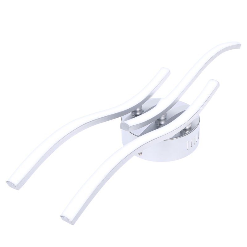 Branch Chandelier: White Aluminum Fixture, Stylish Curved LED, High-Efficient Energy Saving - Creative Branch Shape, Modern Lighting for Living Room Bedroom Hotel Hall - Image 1