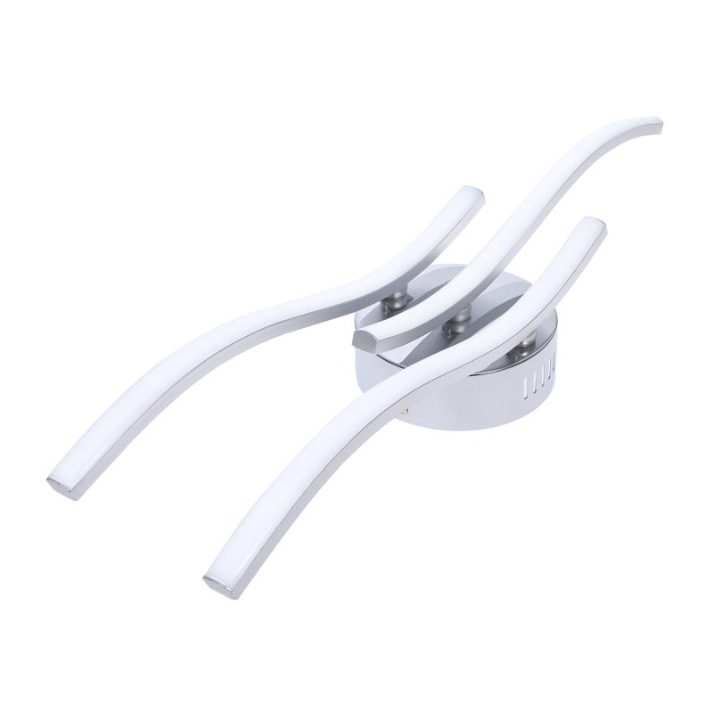 Branch Chandelier: White Aluminum Fixture, Stylish Curved LED, High-Efficient Energy Saving - Creative Branch Shape, Modern Lighting for Living Room Bedroom Hotel Hall - Image 3