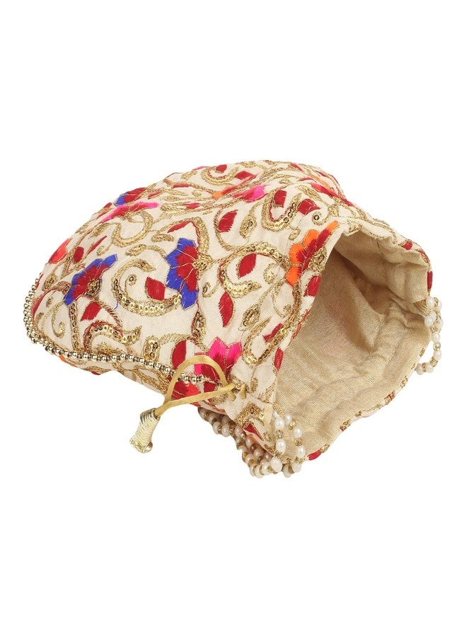 Voila Stylish Potli Bags Pouch Purse Handbags for Ladies Girls Women Wedding Return Gifts - Image 4