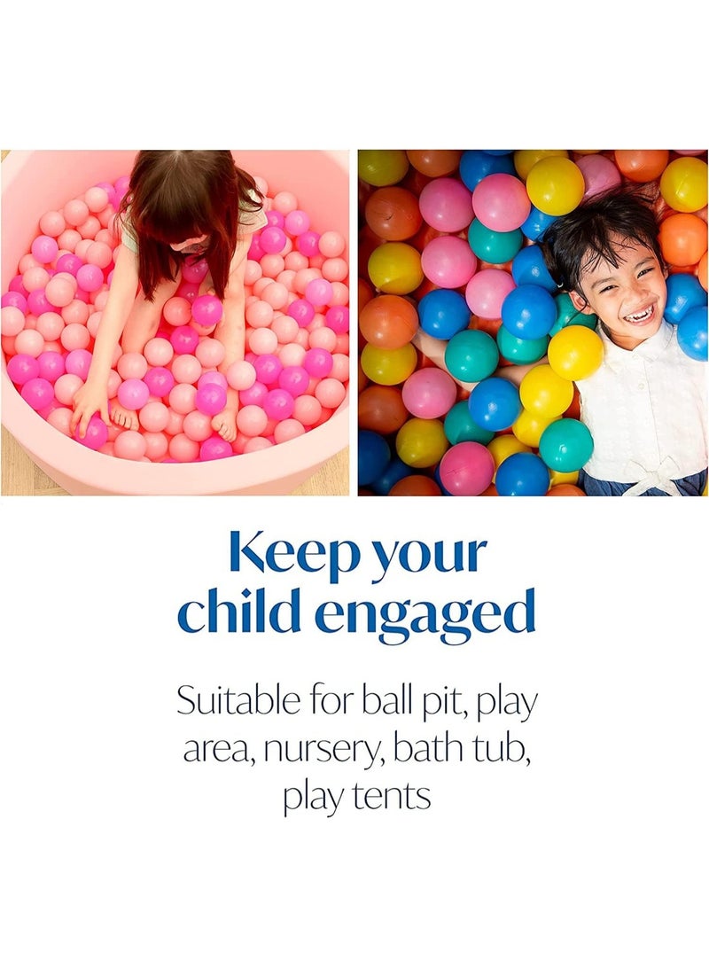100PCS Soft Plastic Mini Play Balls Multi Vibrant Colors - Crush Proof, No Sharp Edges, Non Toxic, Phthalate & BPA Free - Use in Kids or Toddler... - Image 4