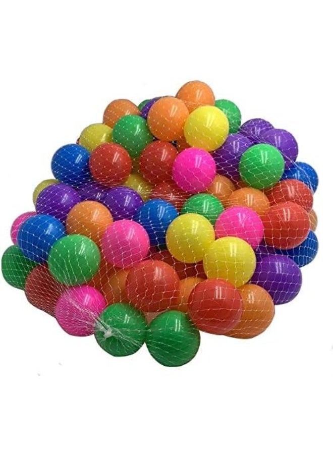 100PCS Soft Plastic Mini Play Balls Multi Vibrant Colors - Crush Proof, No Sharp Edges, Non Toxic, Phthalate & BPA Free - Use in Kids or Toddler... - Image 1