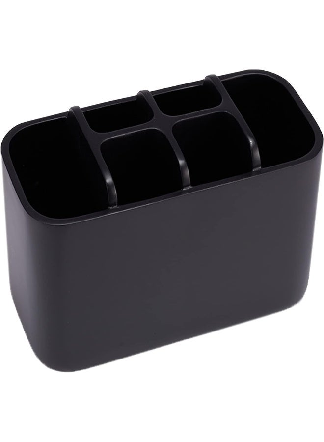 SZYRL SZYRL Toothbrush Holder Bathroom Toothbrush Organizer Tooth Brush Holder Makeup Brushes Holder Resin (Black)  - Image 1