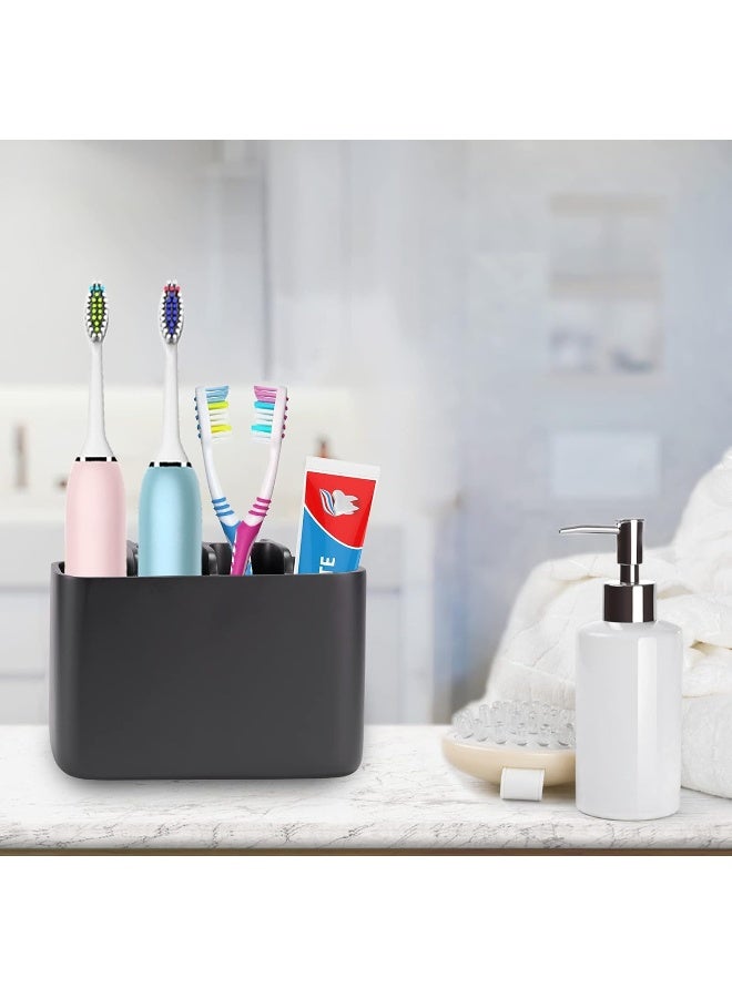 SZYRL SZYRL Toothbrush Holder Bathroom Toothbrush Organizer Tooth Brush Holder Makeup Brushes Holder Resin (Black)  - Image 5